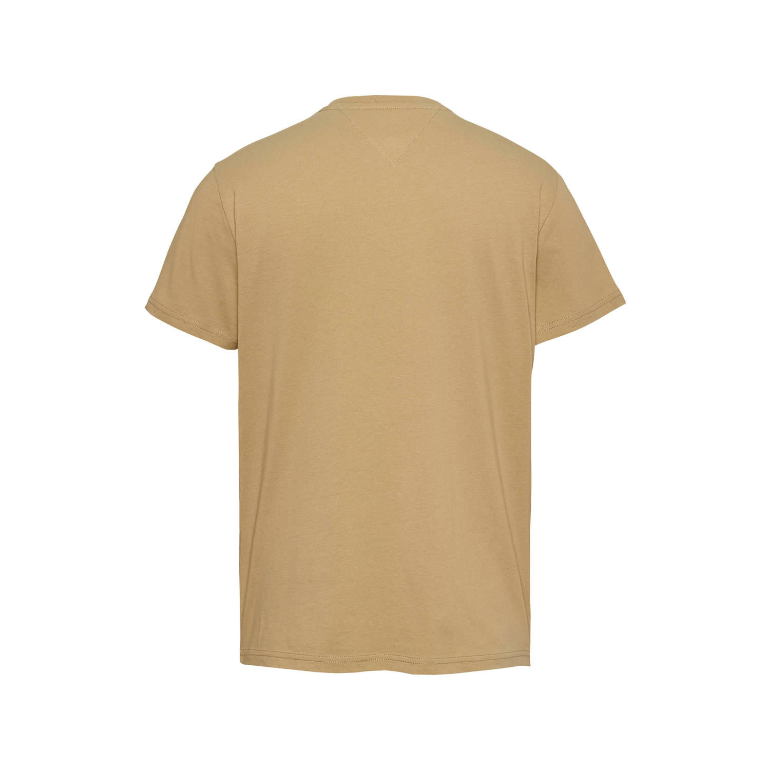 Tommy Jeans slim fit T-shirt ESSENTIAL FLAG lichtbruin