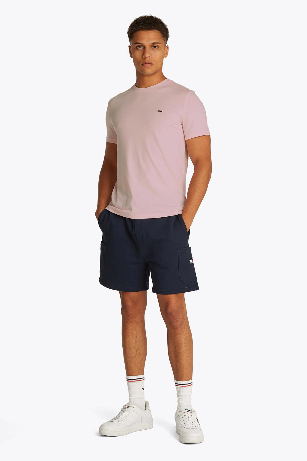 Tommy Jeans T-shirt lichtroze