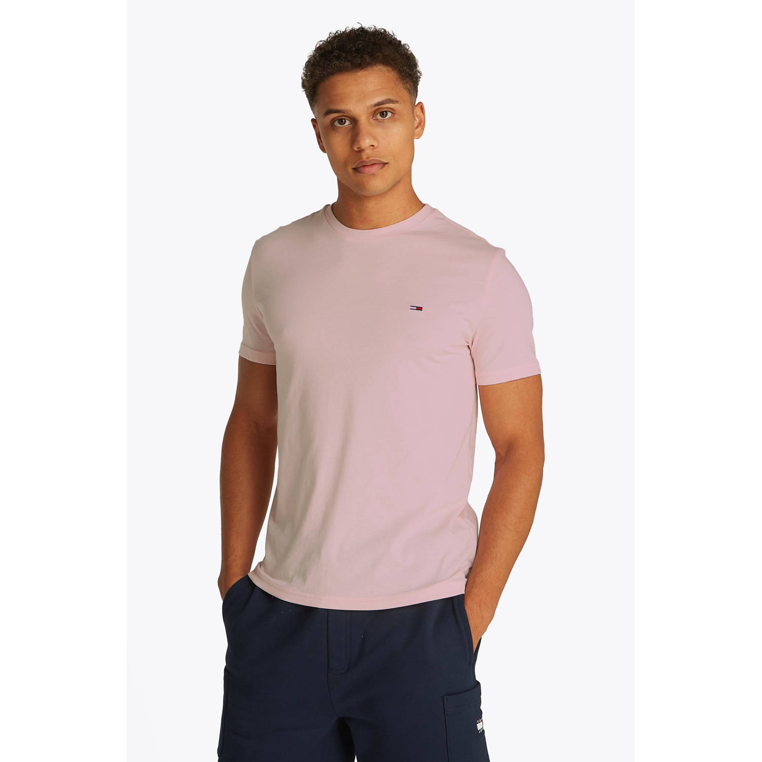 Tommy Jeans T-shirt lichtroze