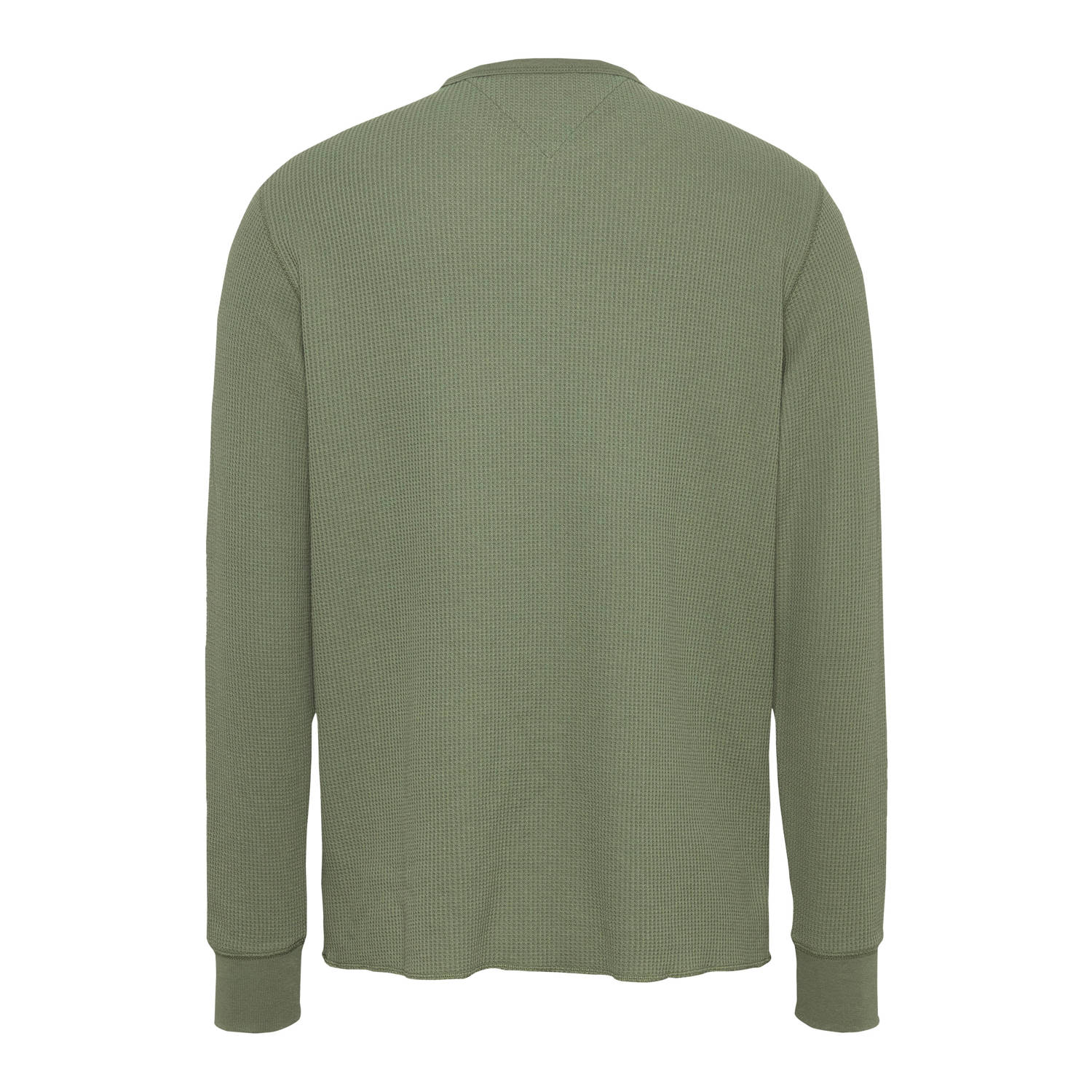 Tommy Jeans longsleeve met textuur groen