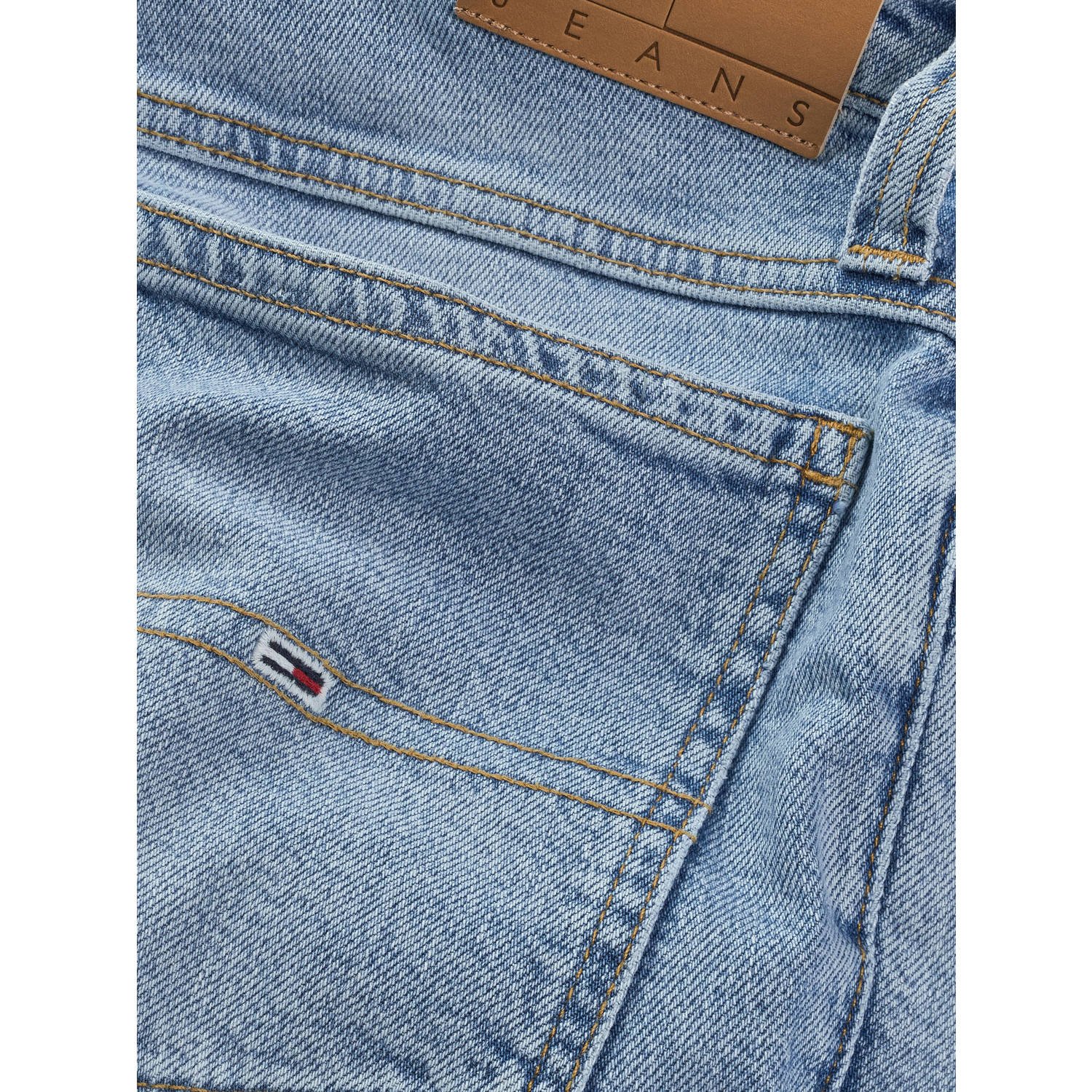 Tommy Jeans denim slim denim short blauw