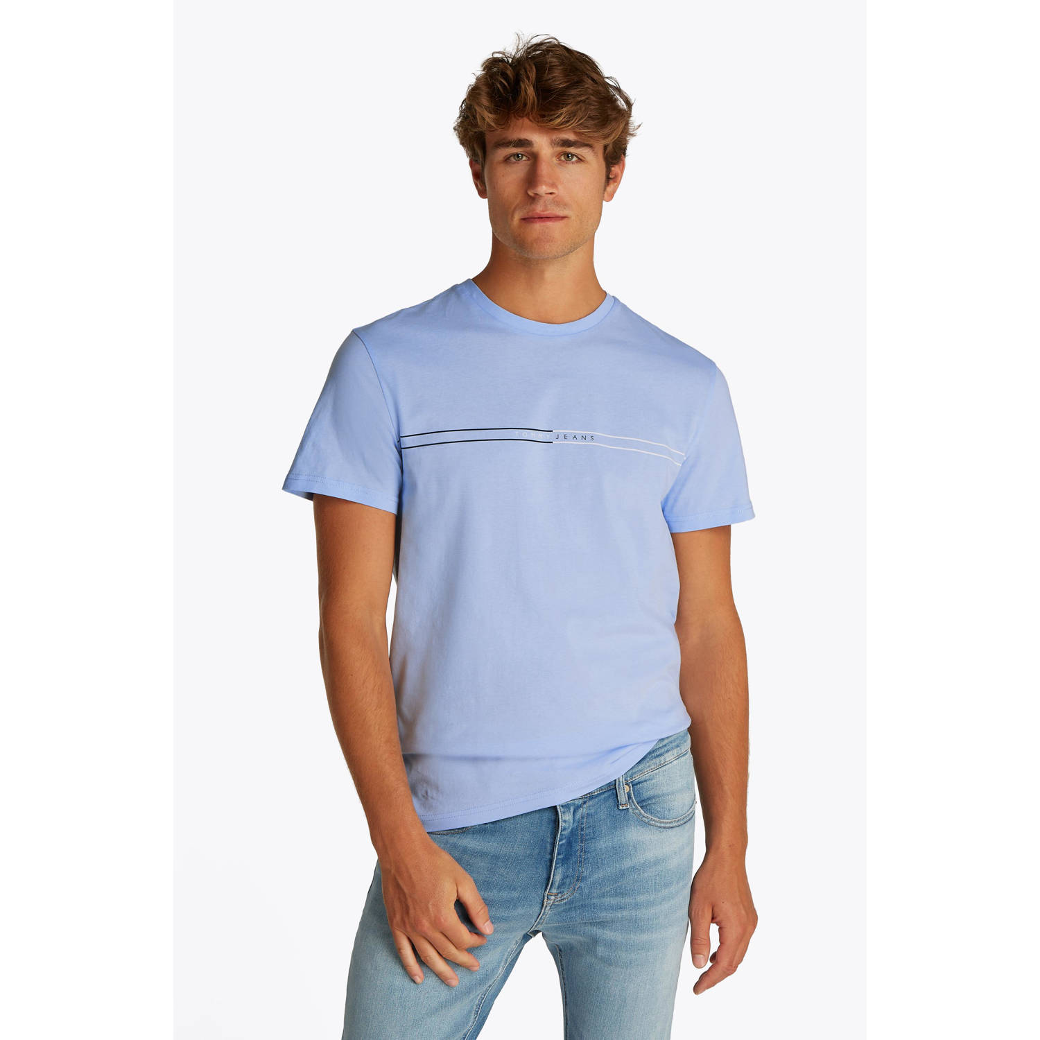 Tommy Jeans T-shirt lichtblauw