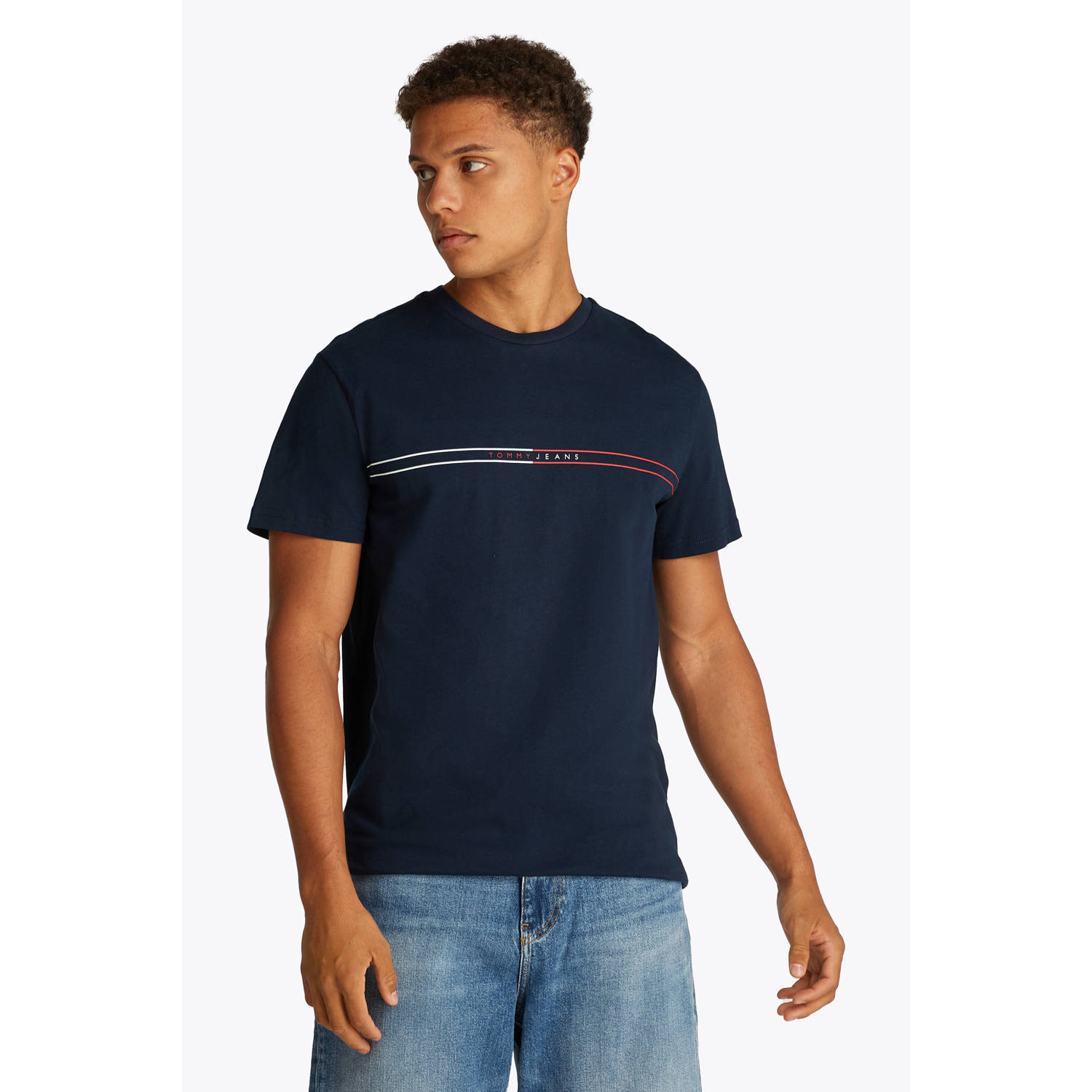 Tommy Jeans T-shirt donkerblauw