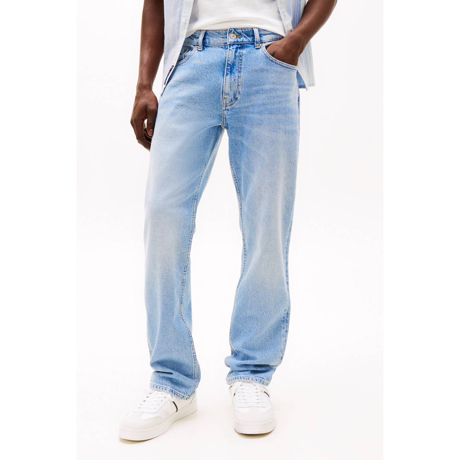 TOMMY JEANS Slim fit jeans met gestempeld logo