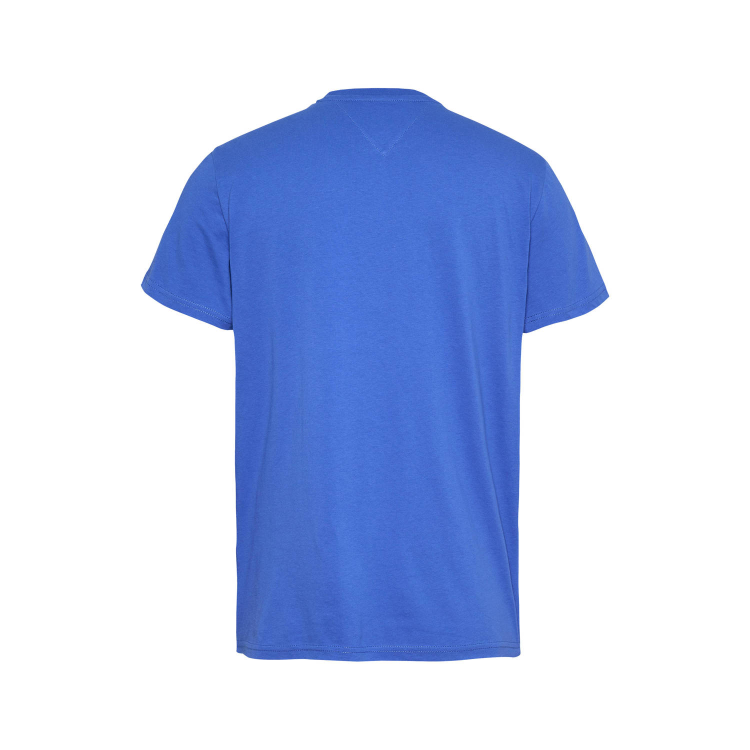 Tommy Jeans slim fit T-shirt ESSENTIAL FLAG blauw