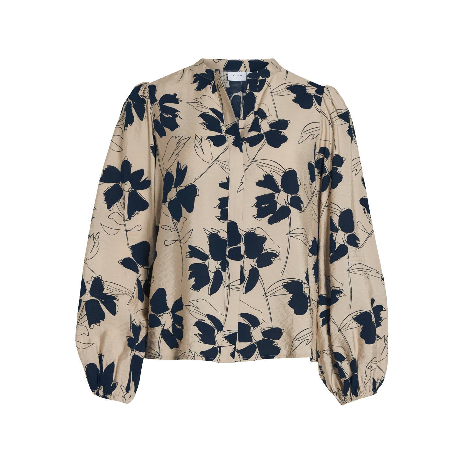 VILA blouse grijs