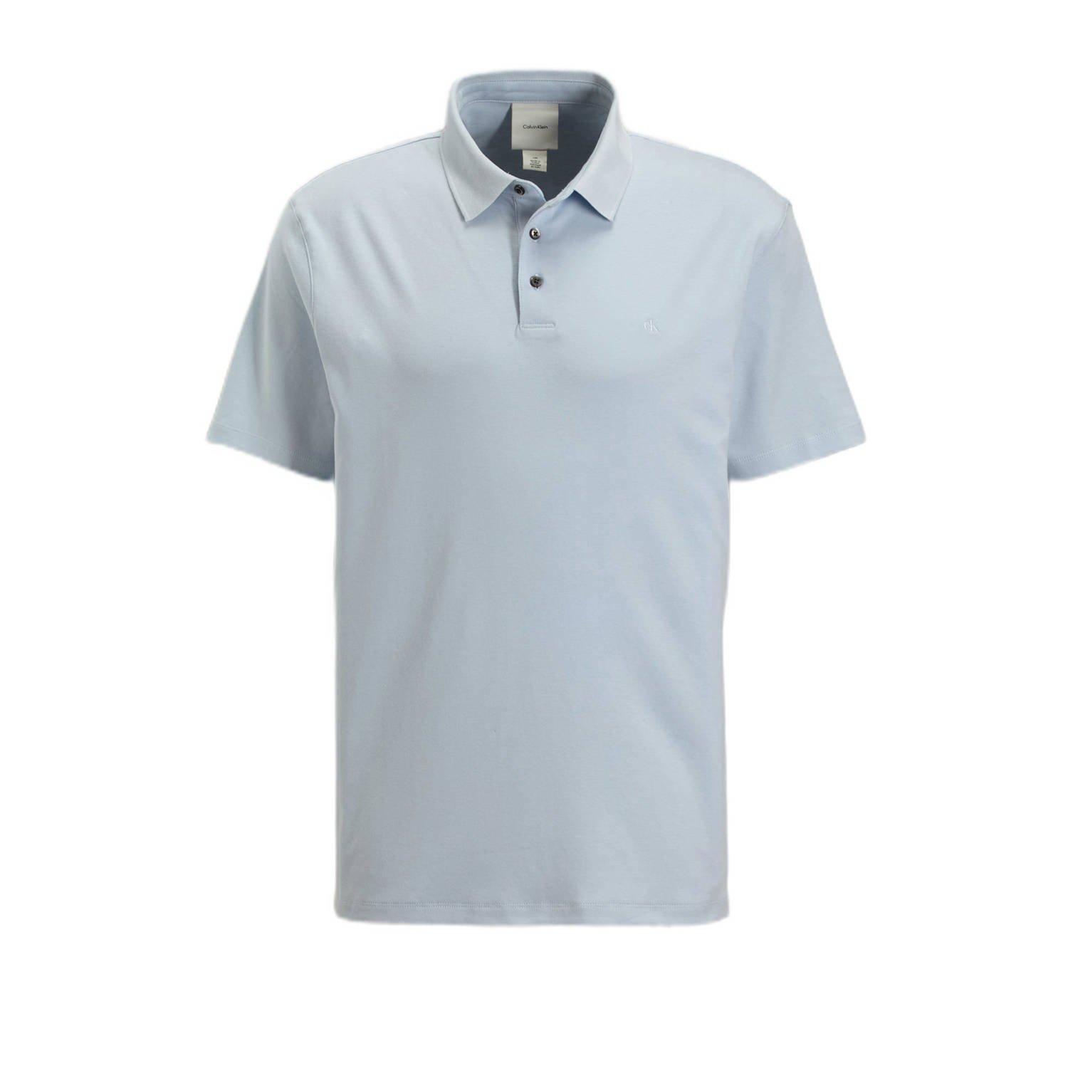 Calvin Klein regular polo SUPIMA blauw