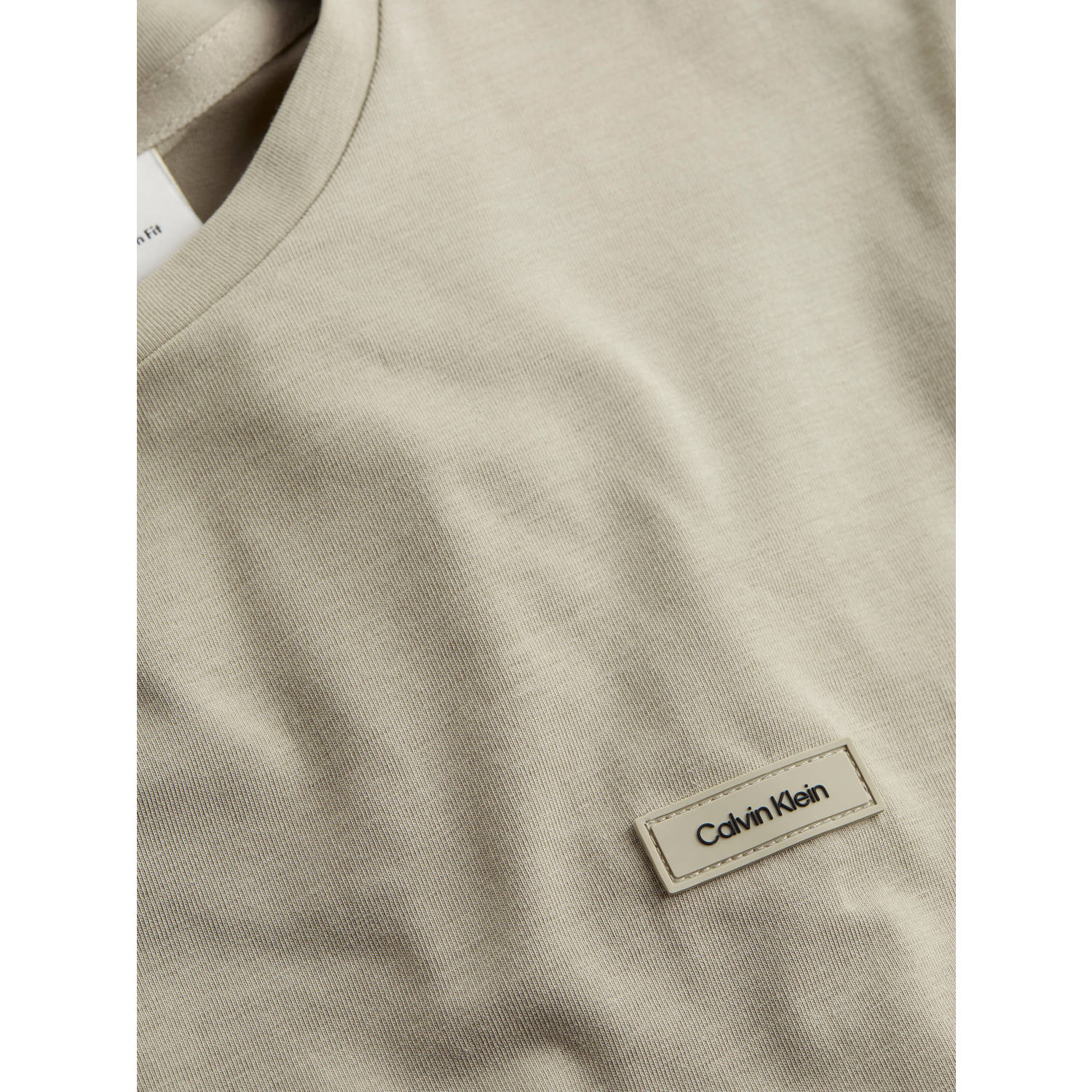 Calvin Klein slim fit T-shirt beige