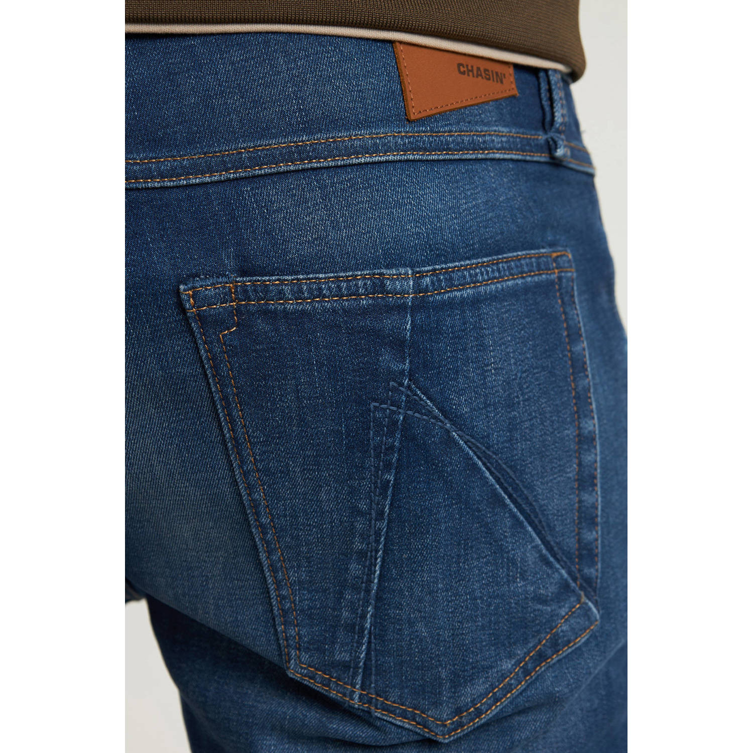 CHASIN' Iron Abel regular fit jeans dark blue