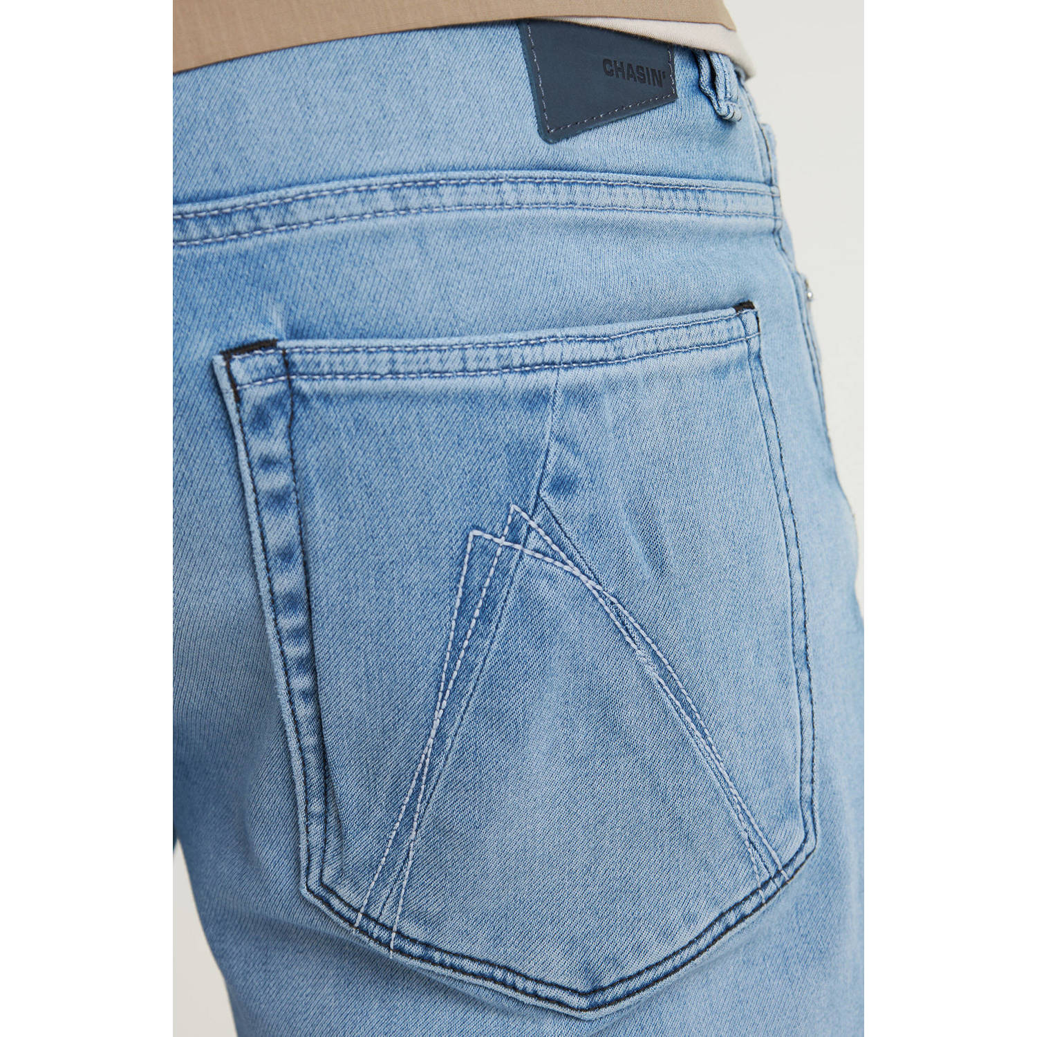 CHASIN' Evan Mido slim fit jeans light blue denim