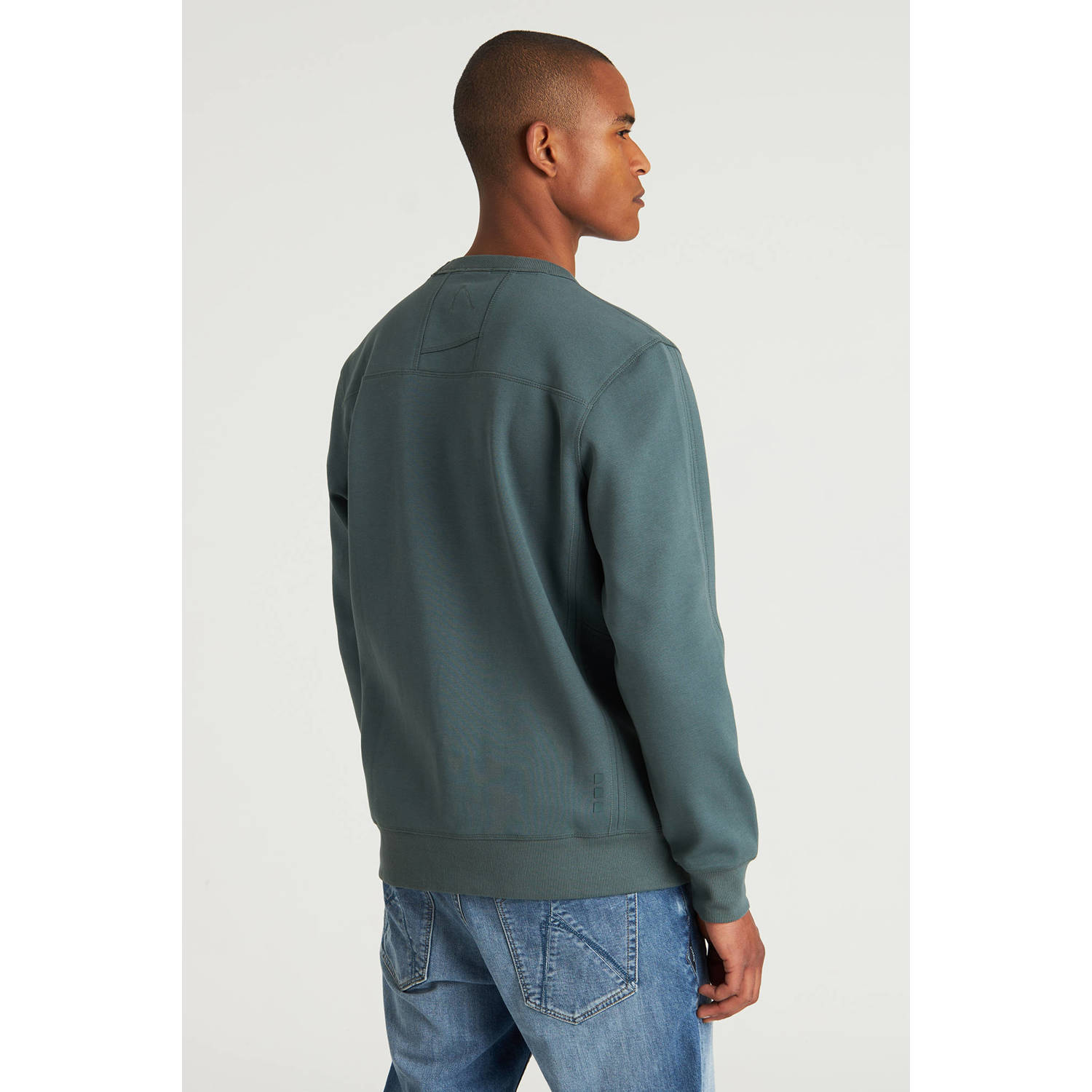 CHASIN' sweater donkergroen