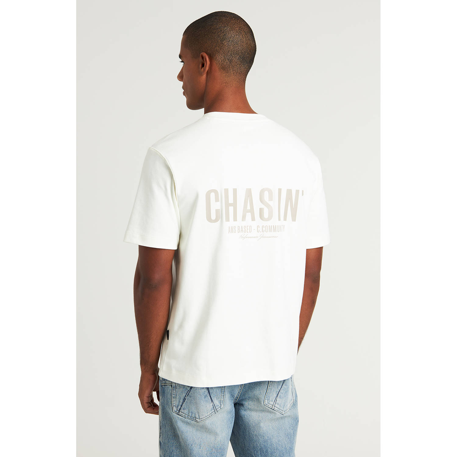 CHASIN' T-shirt ecru