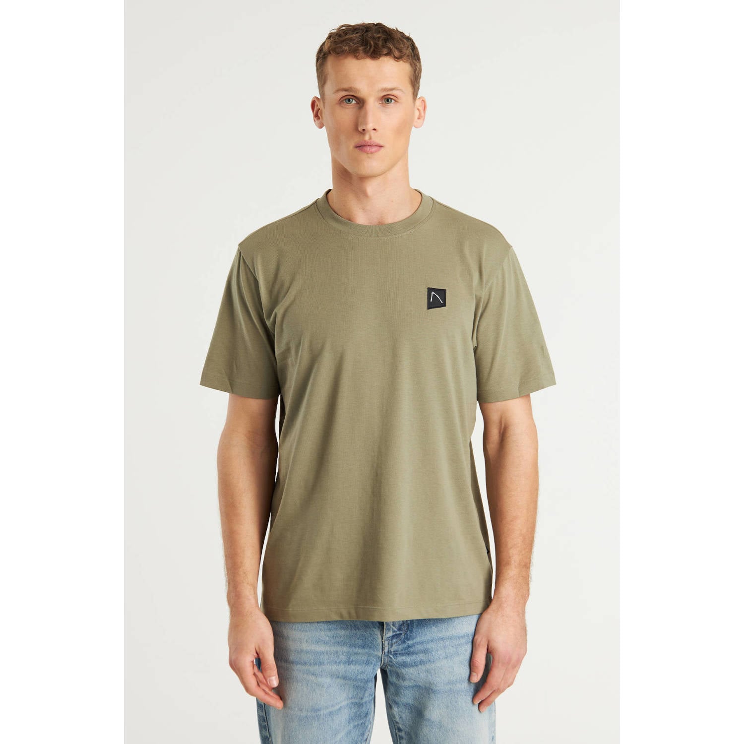 CHASIN' oversized t-shirt Trez olijfgroen