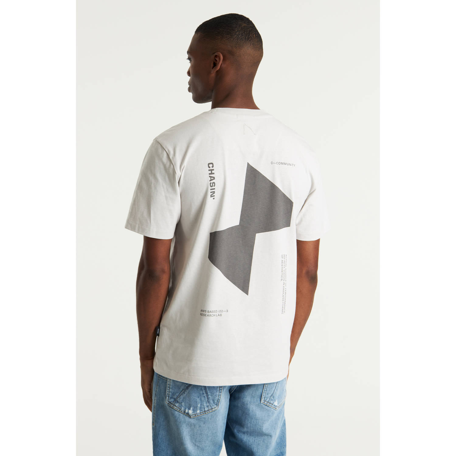 CHASIN' T-shirt lichtgrijs