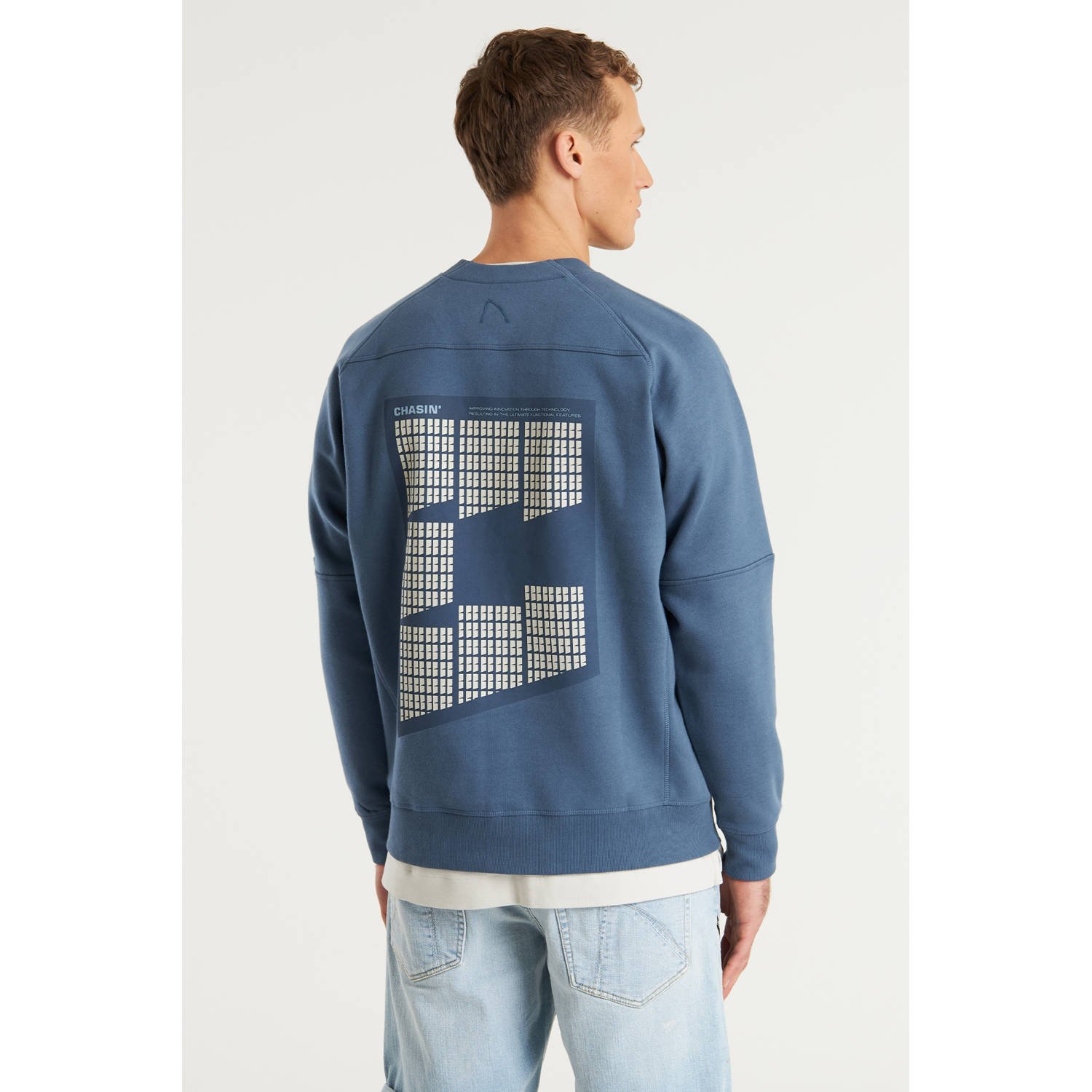 CHASIN' sweater blauw