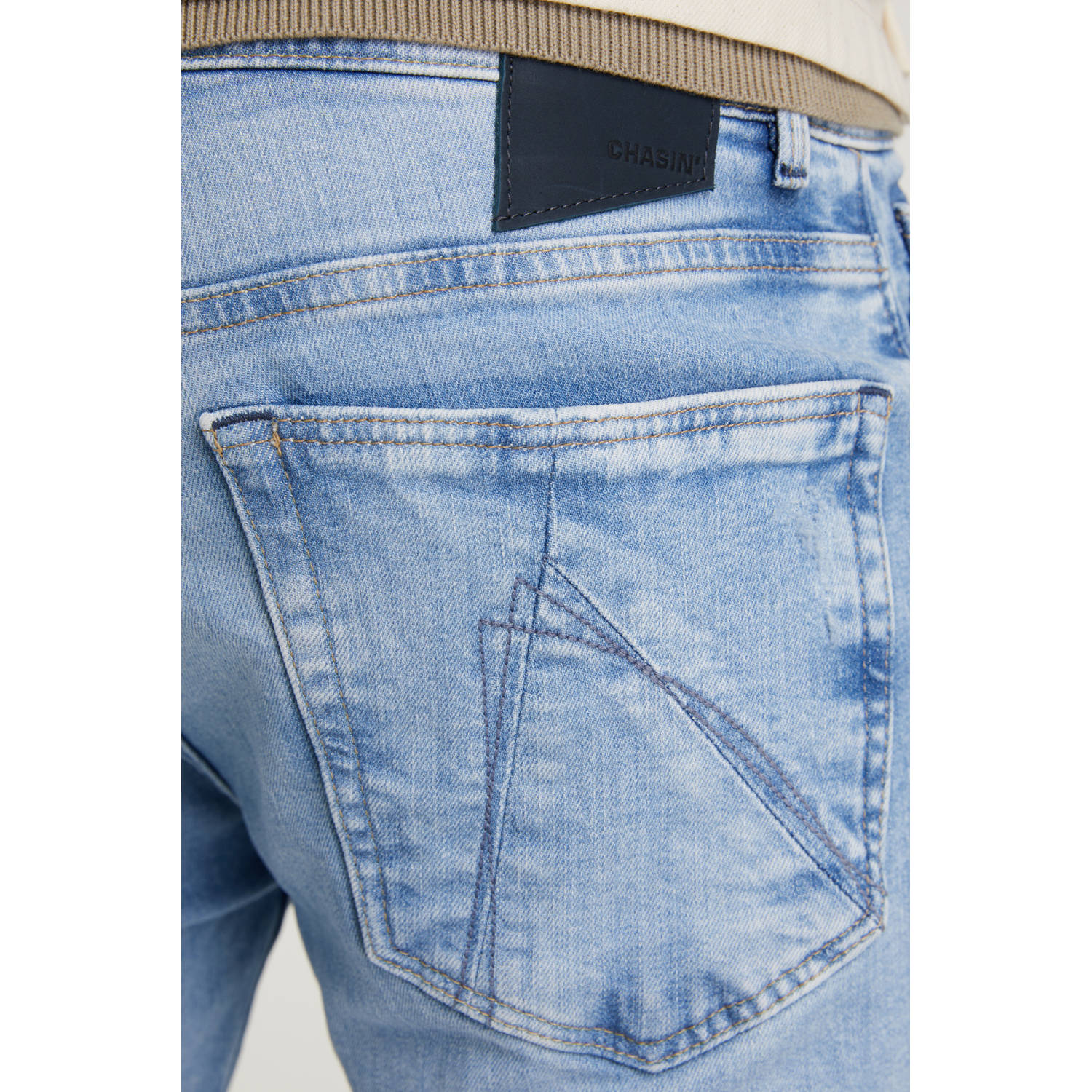 CHASIN' EGO Craw slim fit jeans bleached denim