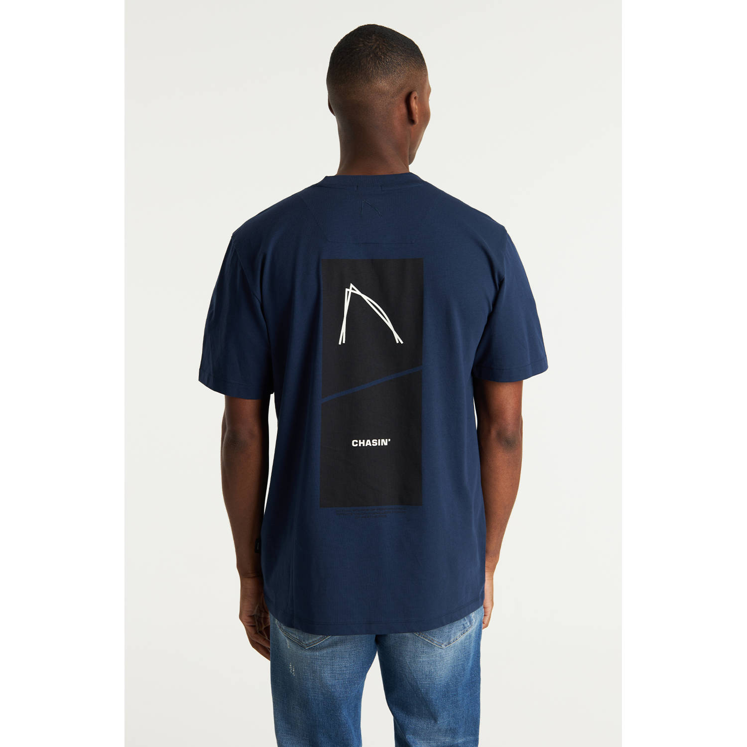 CHASIN' oversized t-shirt Trez donkerblauw