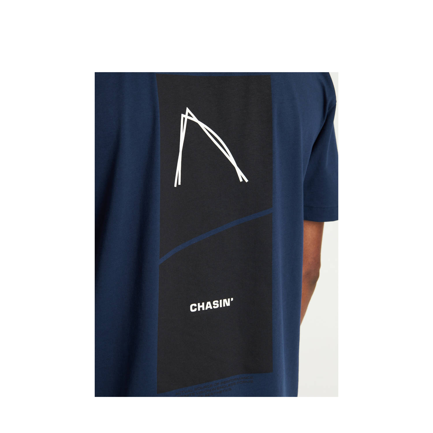 CHASIN' oversized t-shirt Trez donkerblauw