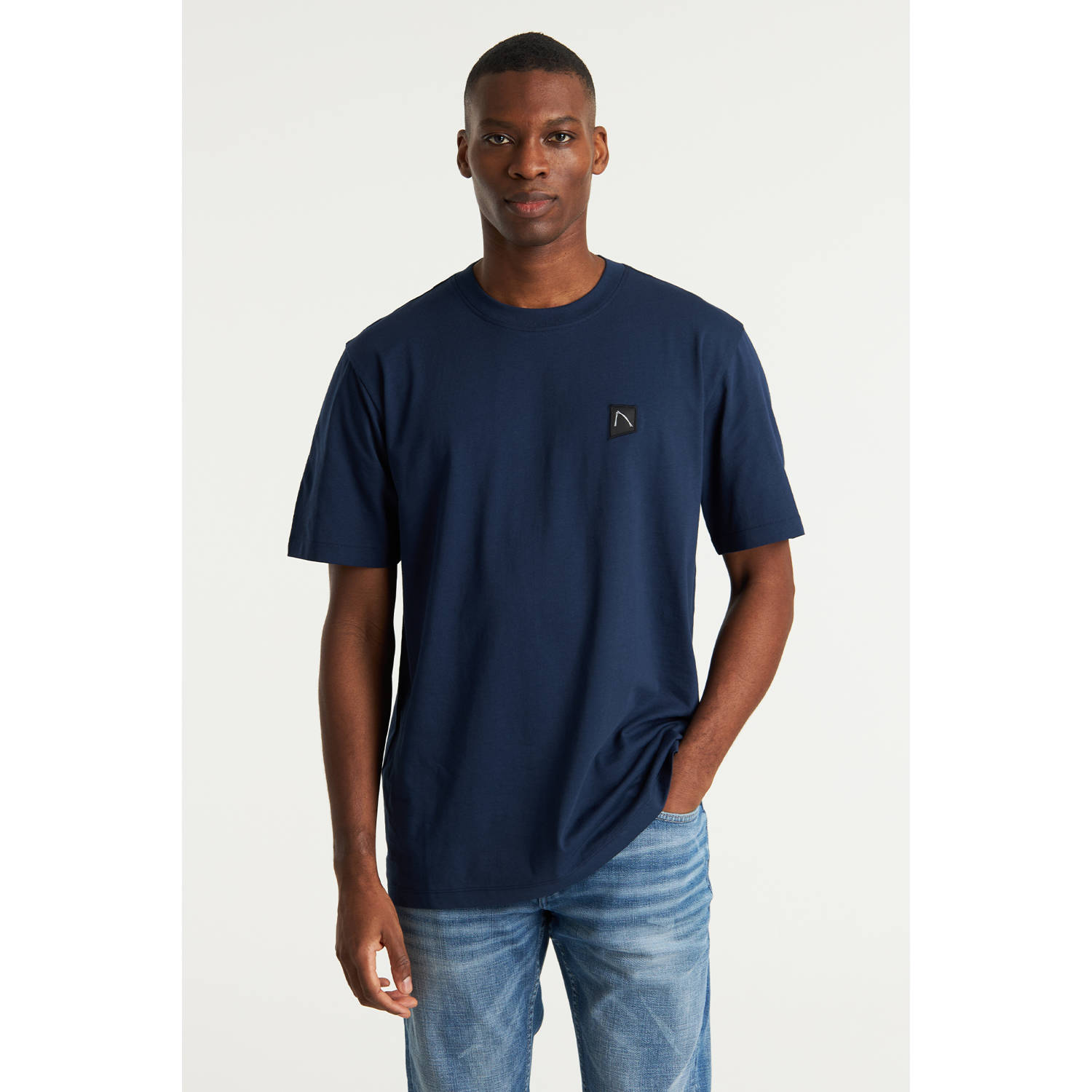 CHASIN' oversized t-shirt Trez donkerblauw