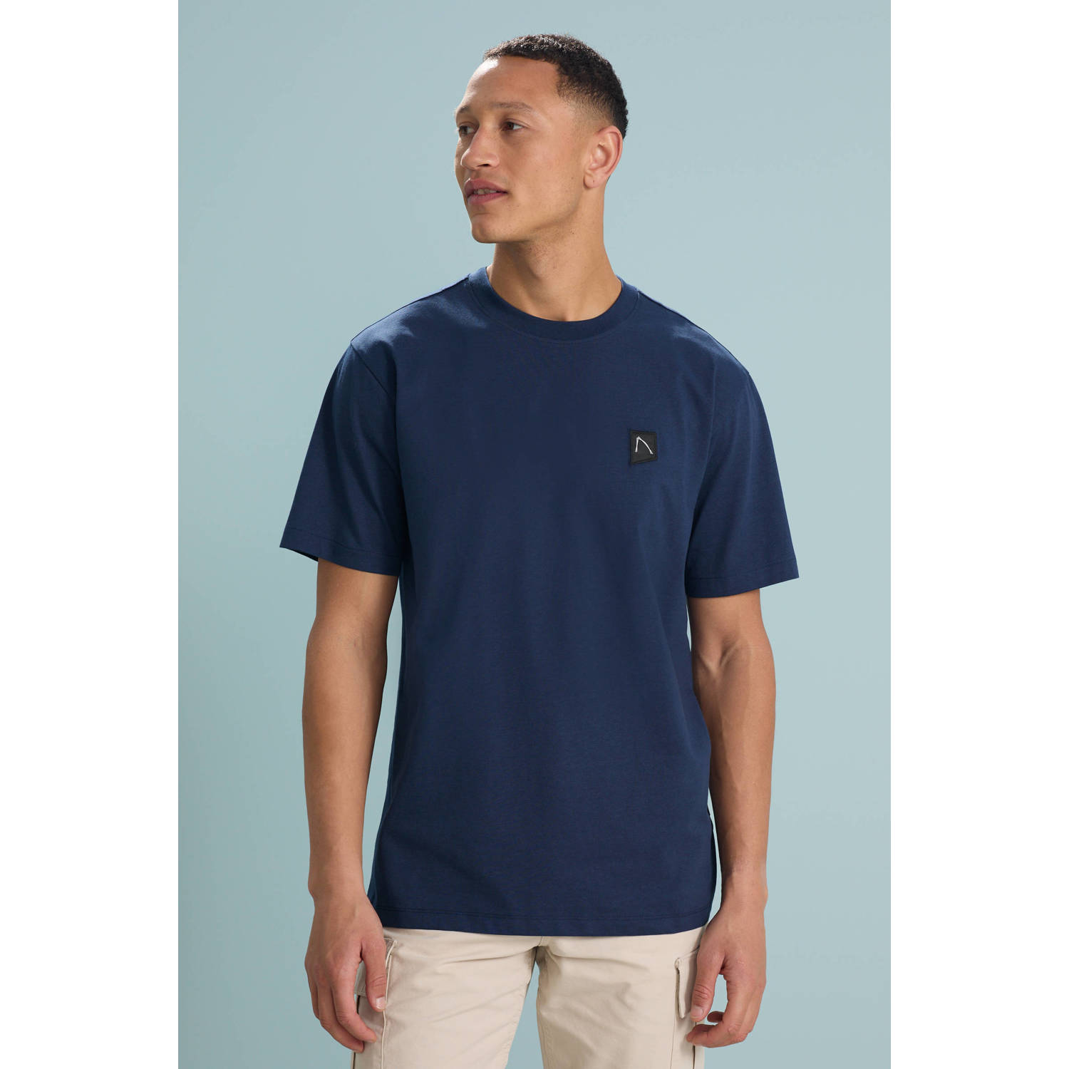CHASIN' oversized t-shirt Trez donkerblauw