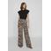 VILA wide leg regular waist casual broek beige