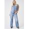 ONLY CARMAKOMA high waist wide leg jeans medium blue denim