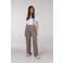 JANSEN Amsterdam wide leg regular waist casual broek beige