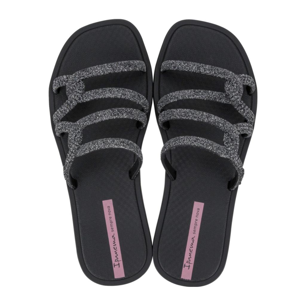 Zwarte dames Ipanema slippers van rubber