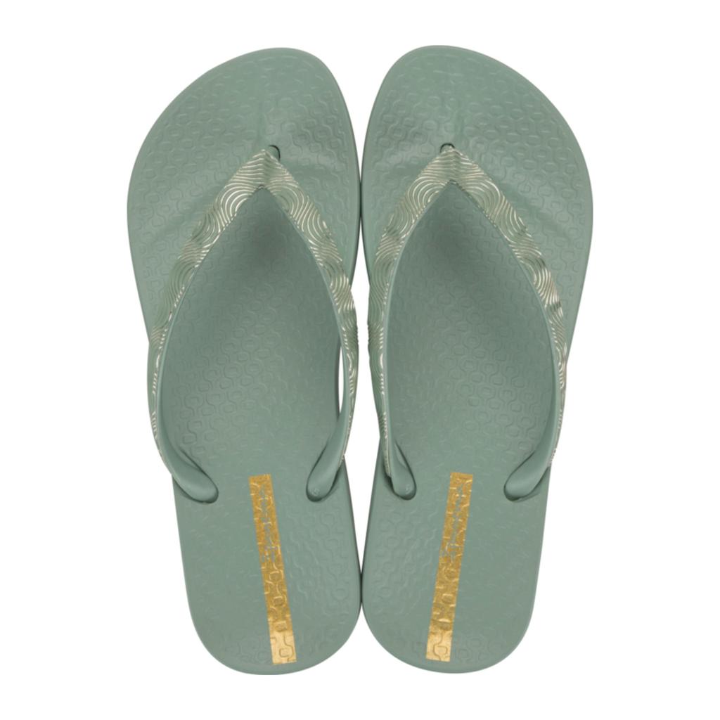 Groene dames Ipanema Anatomic Mesh teenslippers van rubber