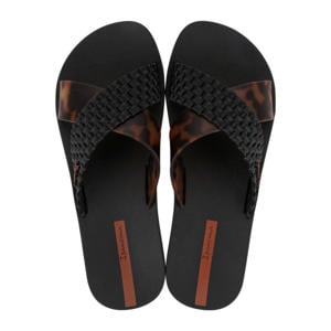 Sense slippers zwart/panter