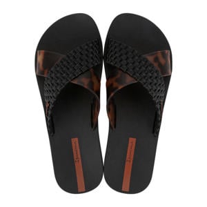 Sense slippers zwart/panter