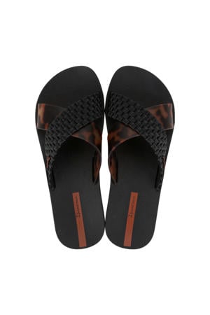 Sense slippers zwart/panter