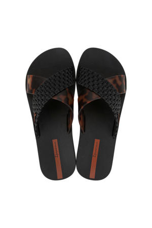 Sense slippers zwart/panter