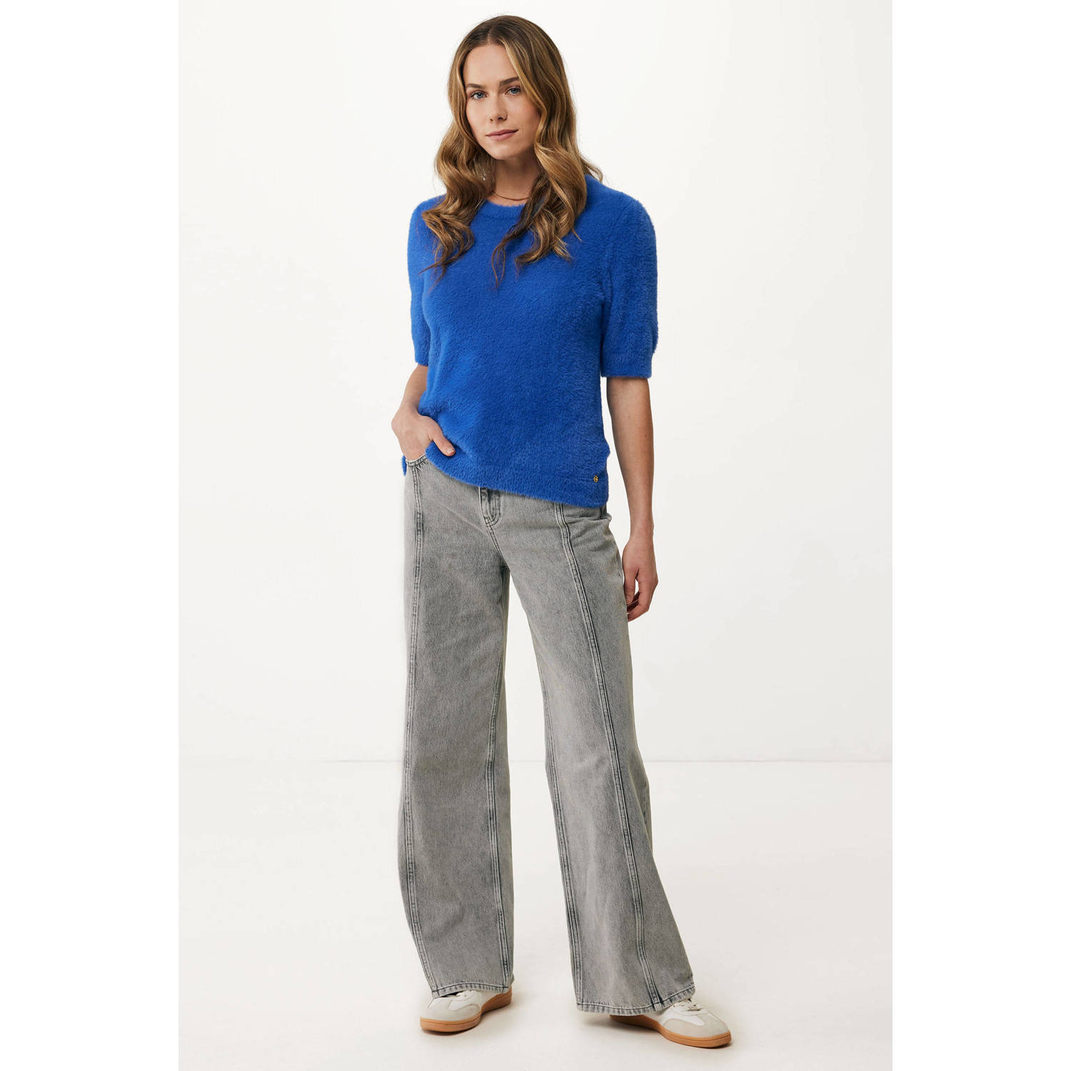 Mexx gebreide trui blauw