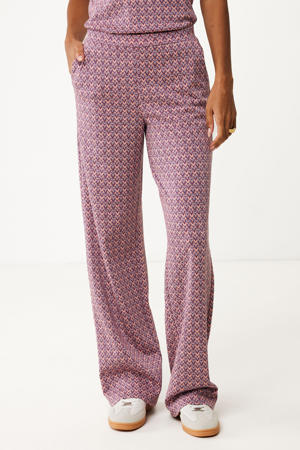 straight regular waist pantalon fuchsia