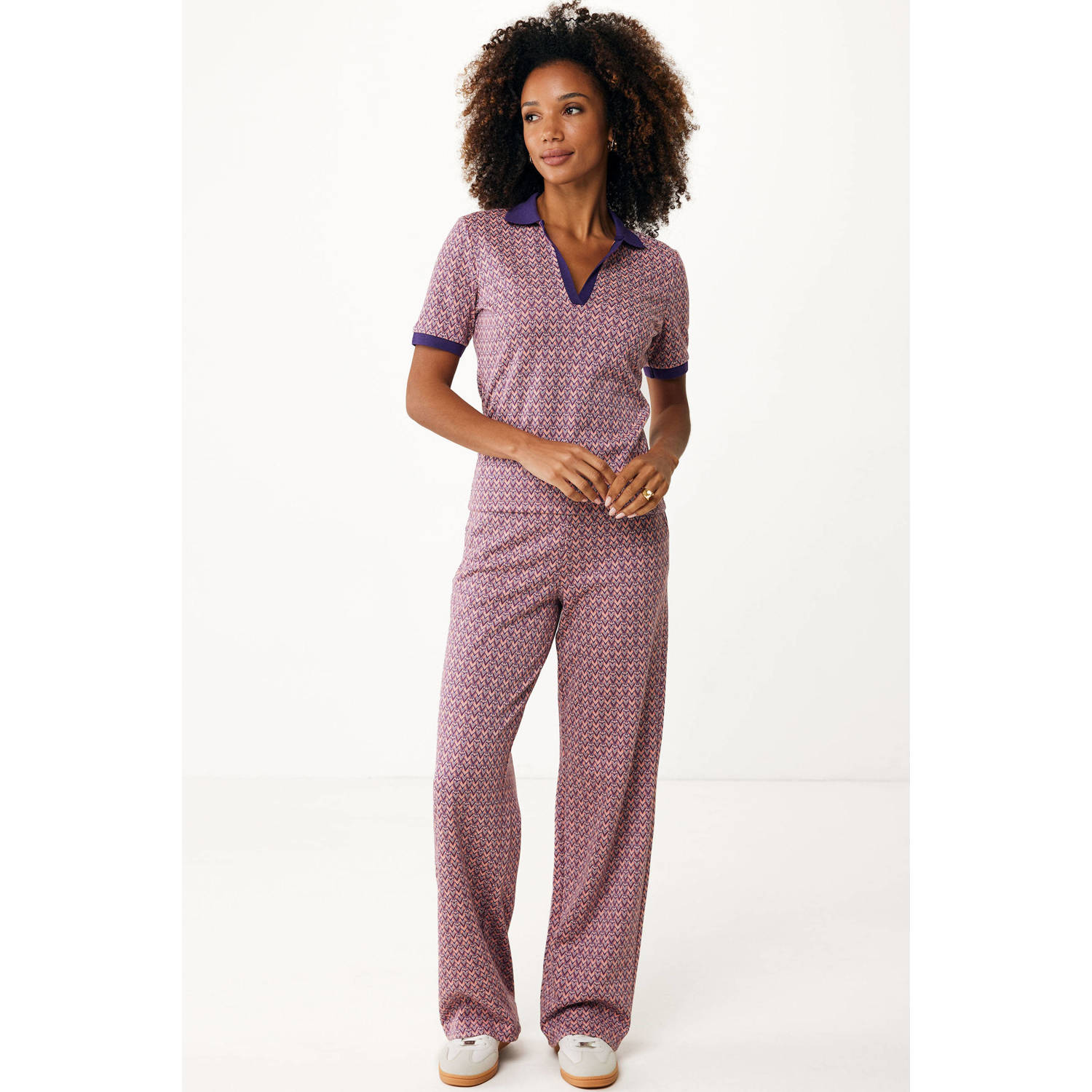 Mexx straight regular waist pantalon fuchsia