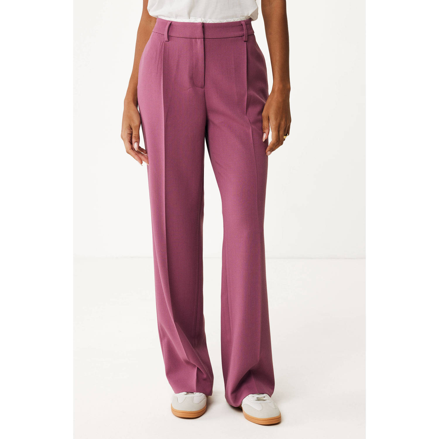 Mexx straight regular waist pantalon fuchsia