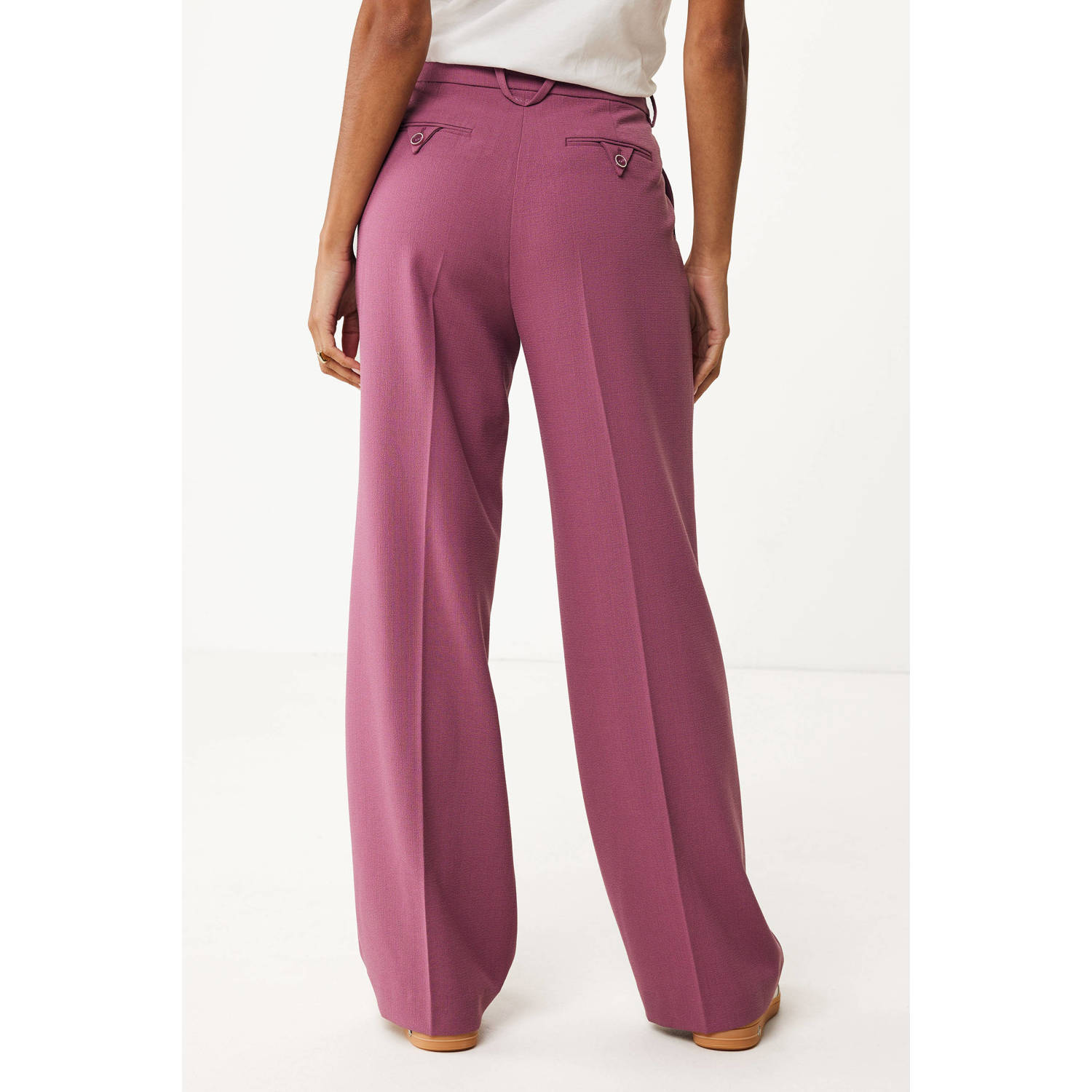 Mexx straight regular waist pantalon fuchsia