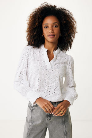 blousetop ecru broderie