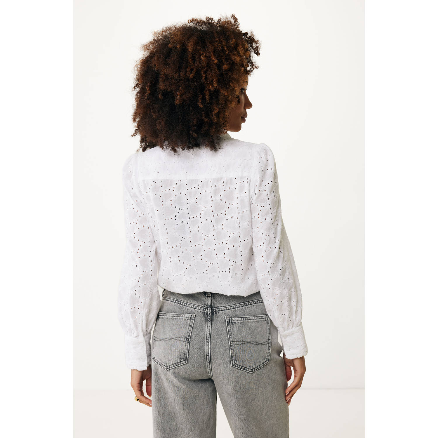 Mexx blousetop ecru broderie
