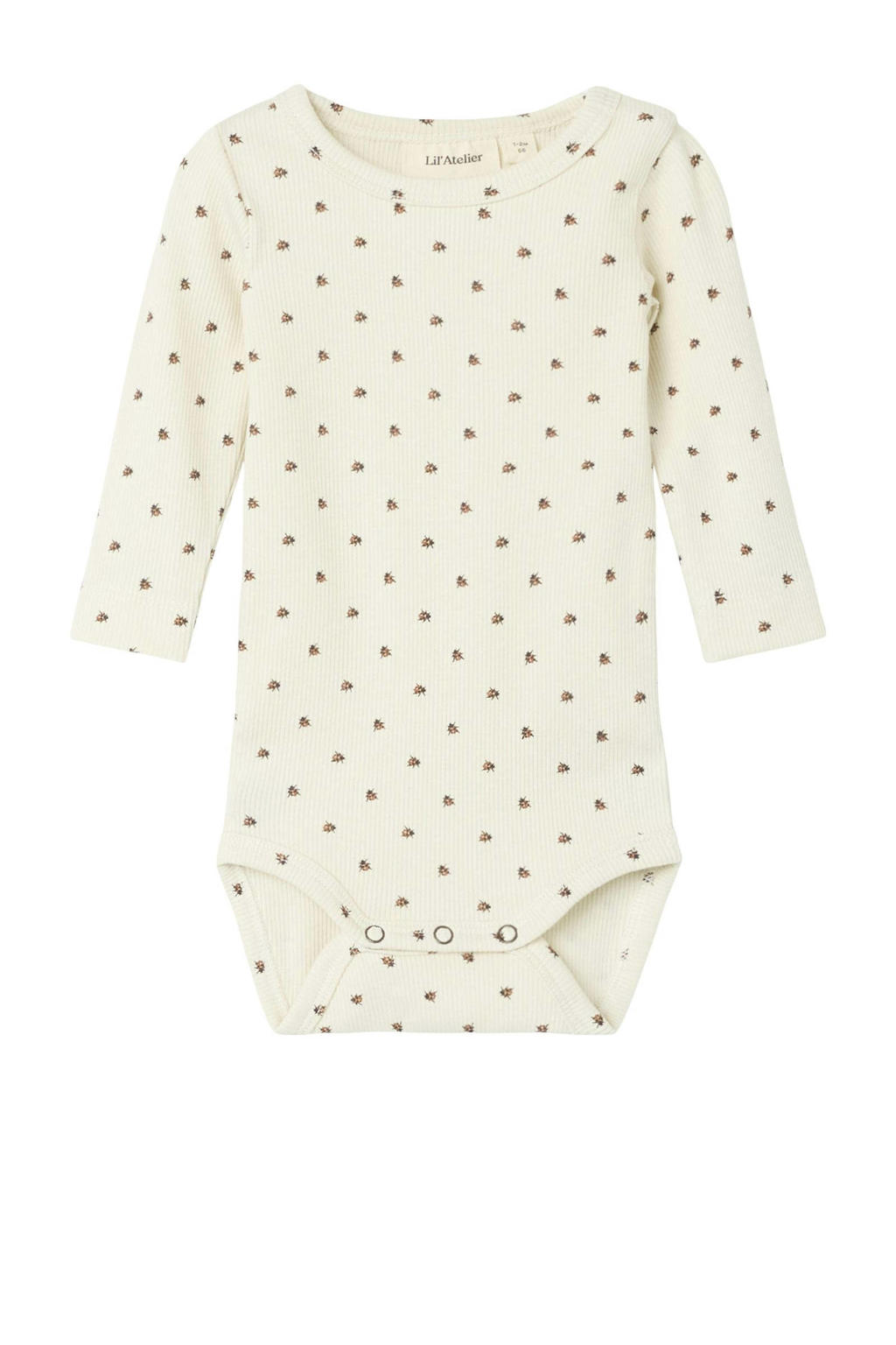 LIL' ATELIER BABY romper NBNLAGO offwhite/rood