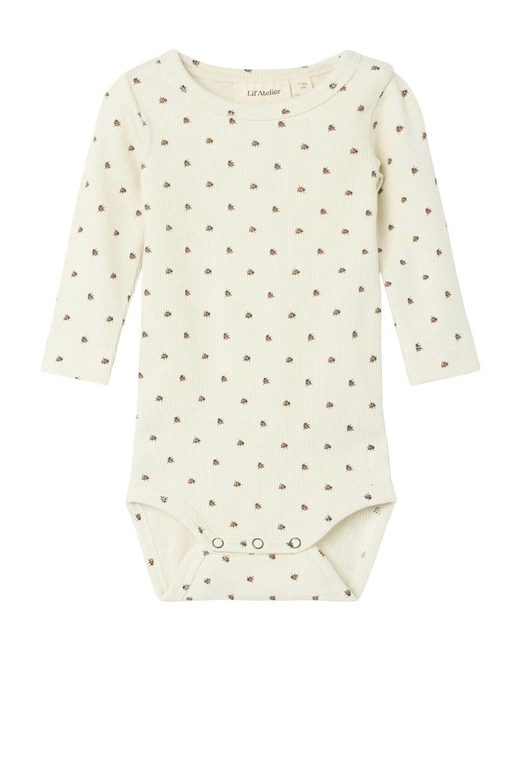LIL' ATELIER BABY romper NBNLAGO offwhite/rood
