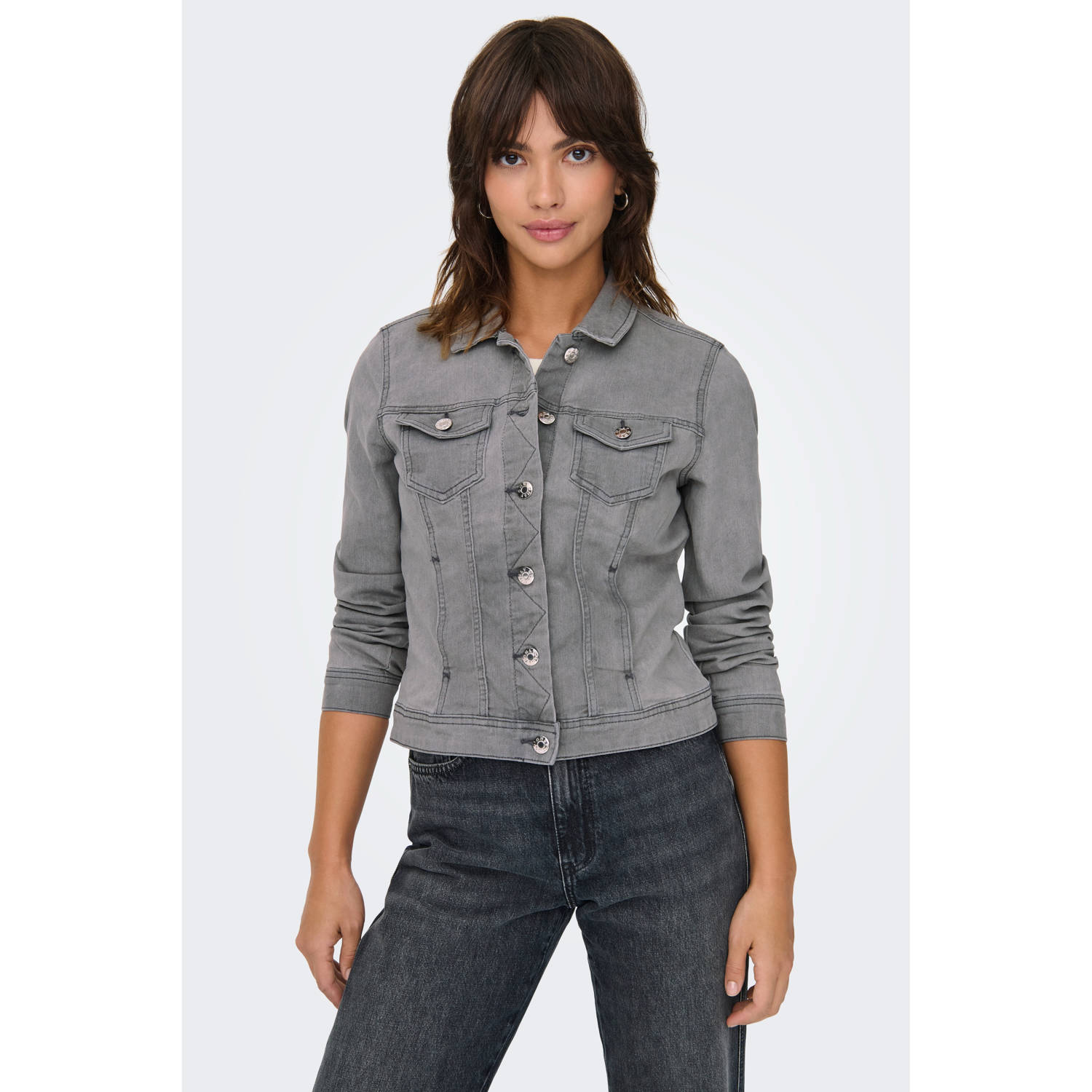 ONLY denim spijkerjas grey denim