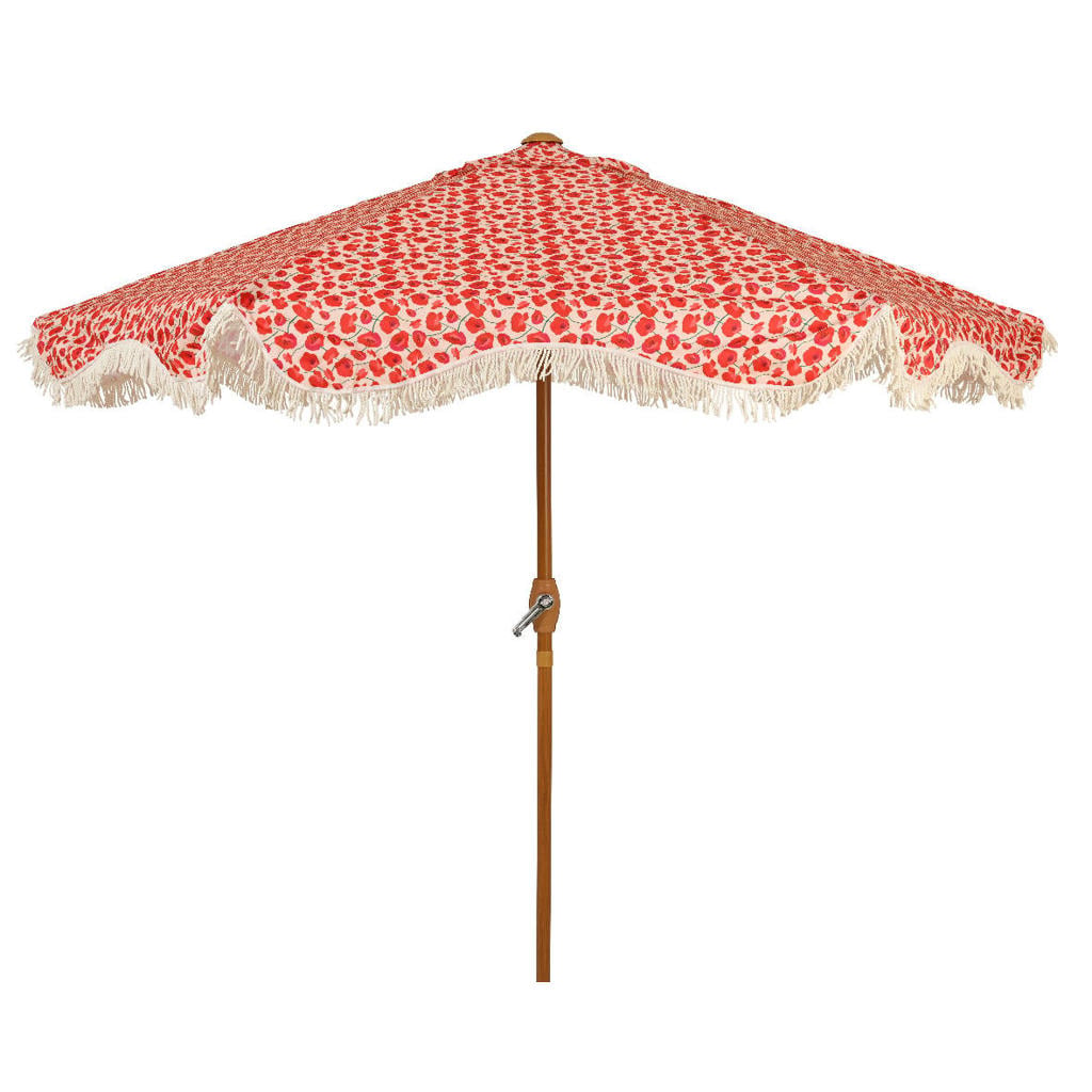 Outdoorliving by Decoris parasol rood/wit (Ø220 cm)