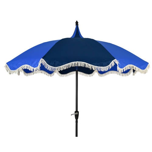 Outdoorliving by Decoris parasol blauw (Ø250 cm) afbeelding