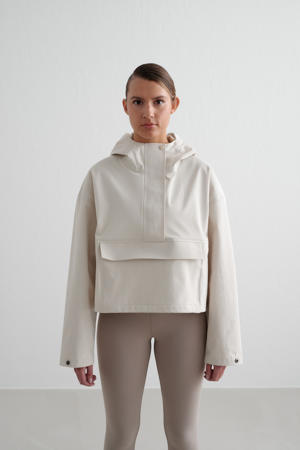 cropped anorak beige