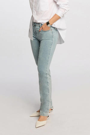 straight leg jeans light blue denim
