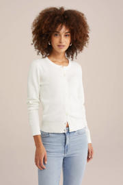 thumbnail: WE Fashion gebreid vest wit