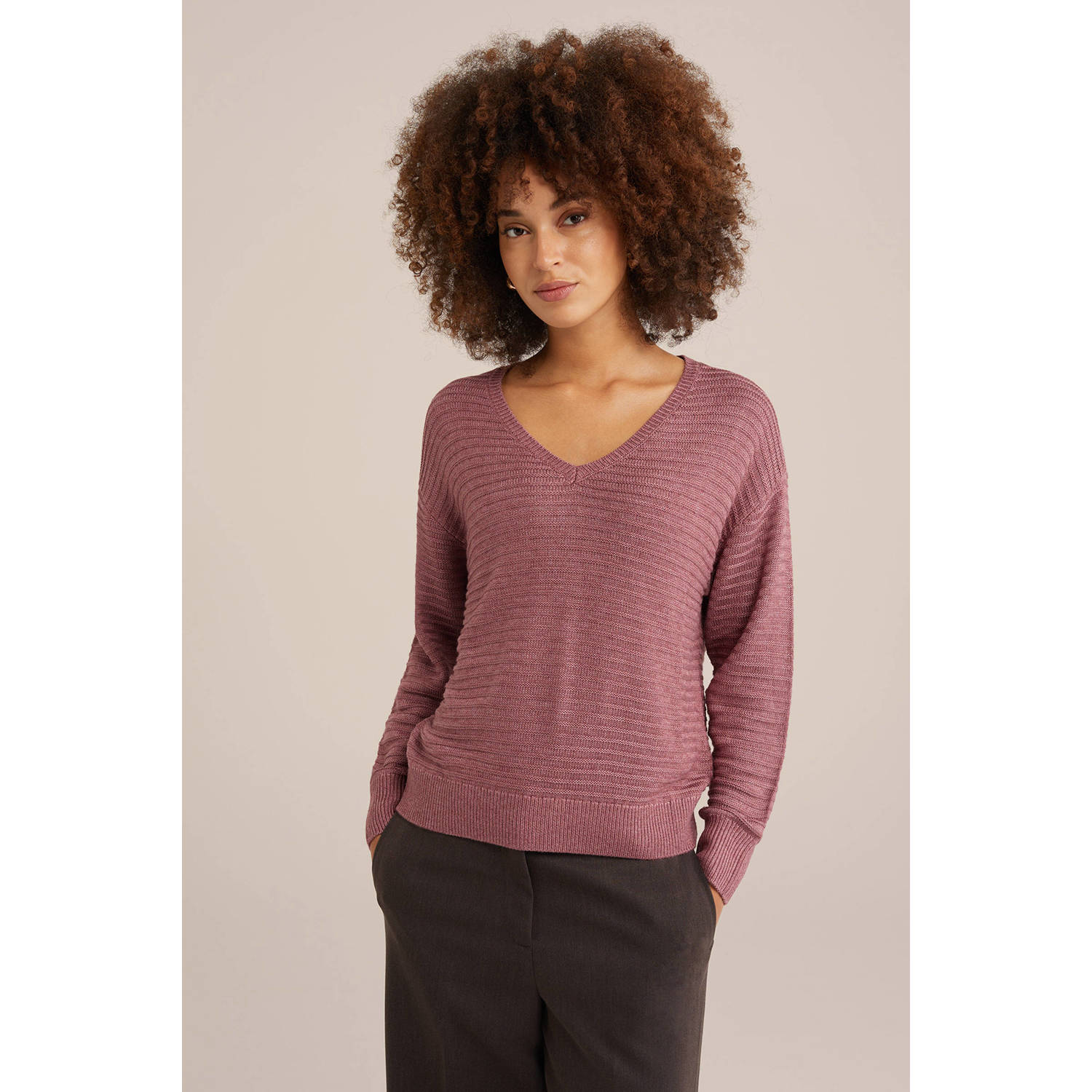 WE Fashion pullover oudroze