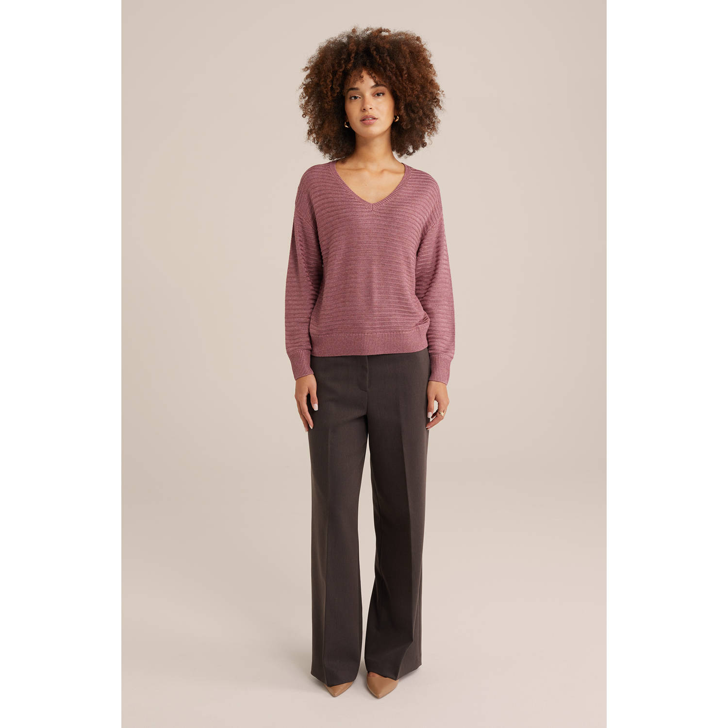 WE Fashion pullover oudroze